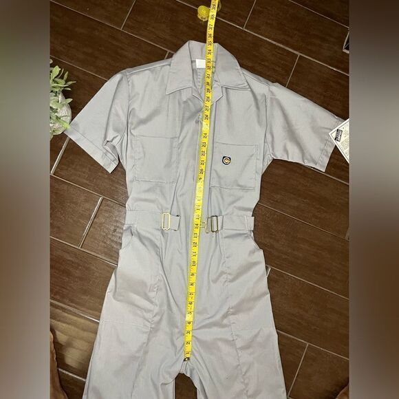 American Classic By Para-Suit Vintage Made In USA Grey Sz 38 Jumpsuit Overalls - Picture 9 of 10